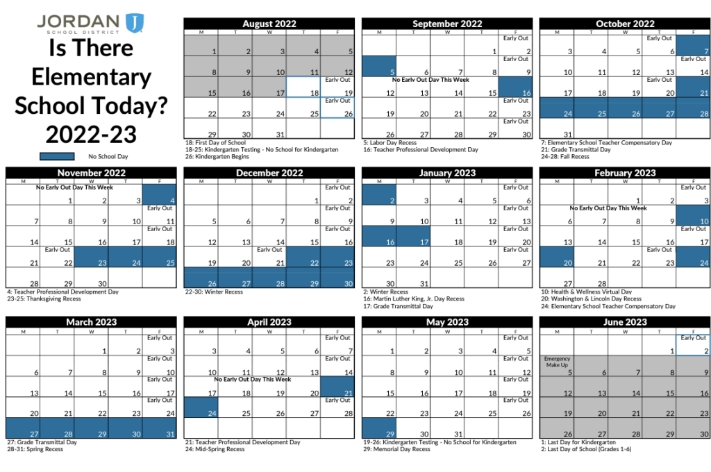 2022-2023 School Calendar – Rocky Peak Virtual Elementary