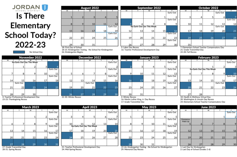 20222023 School Calendar Rocky Peak Virtual Elementary